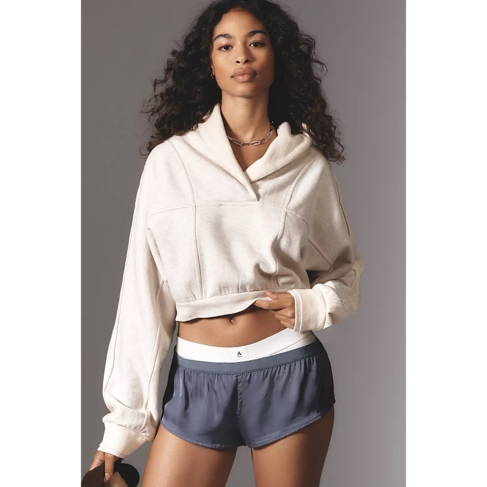 Anthropologie Daily Practice V-Neck Shawl Collar Sweatshirt - Size Large
